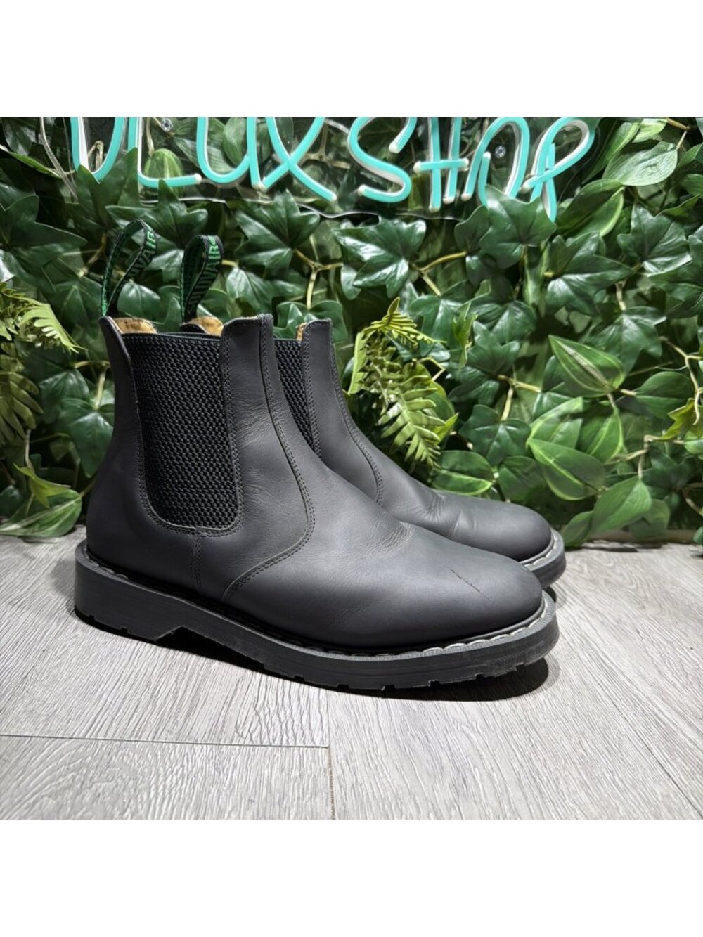 Solovair Dealer Chelsea Boots Mens Sz 8 Black Leather Made in England